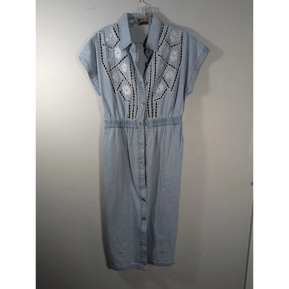 POL‎ Blue Boho western Dress